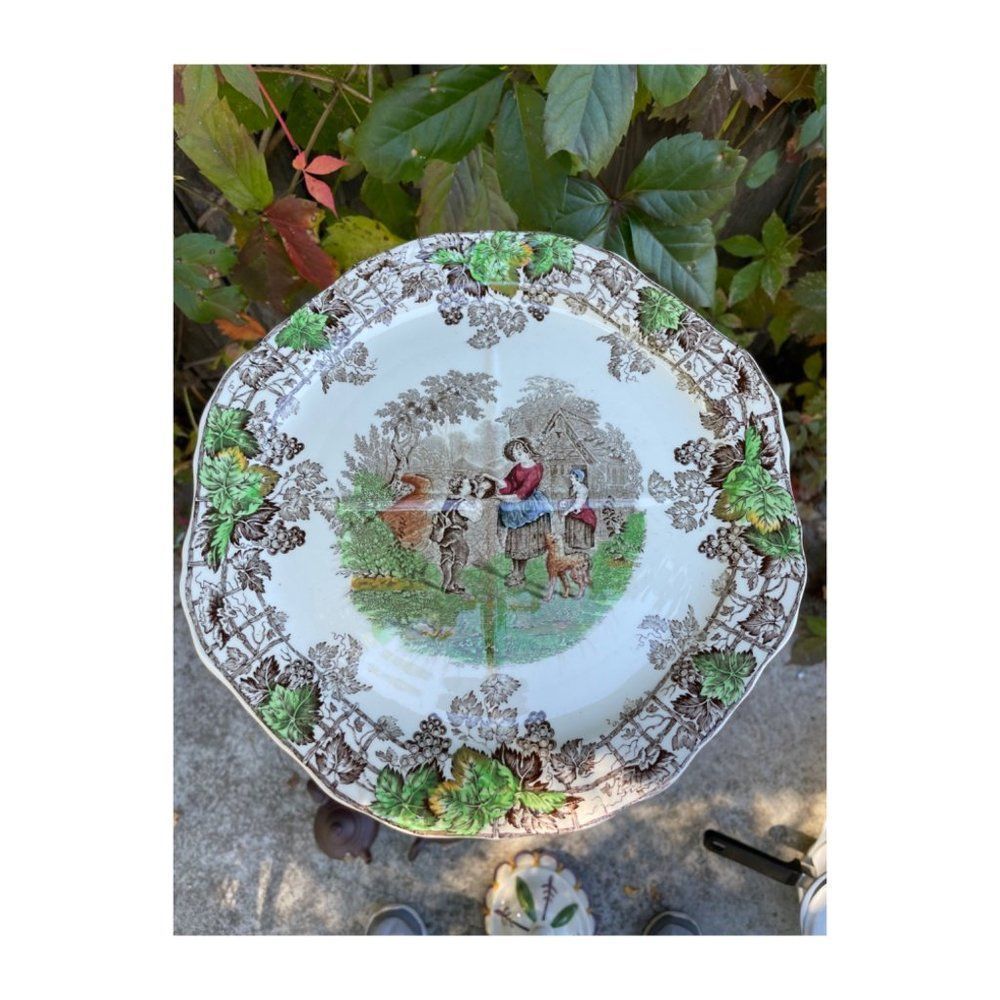 Copeland Spode Divided Plate Platter Spode's Byron England Series #2